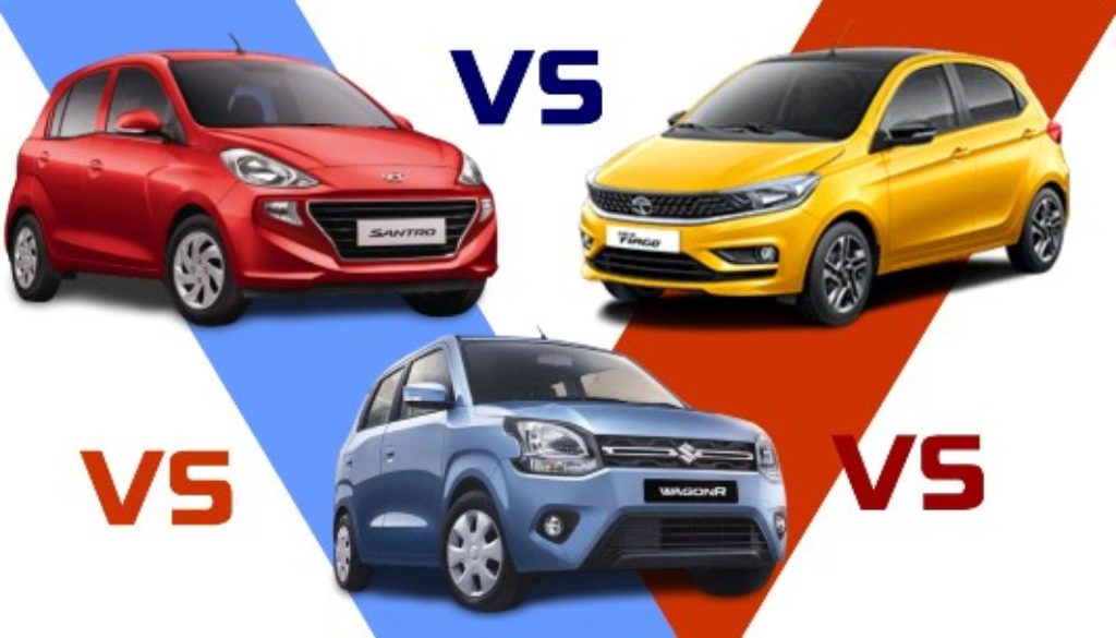 Wagon R vs Tiago vs Santro